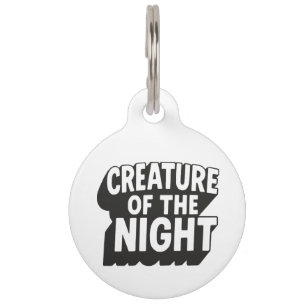Médaillon Pour Animaux Créature de la nuit