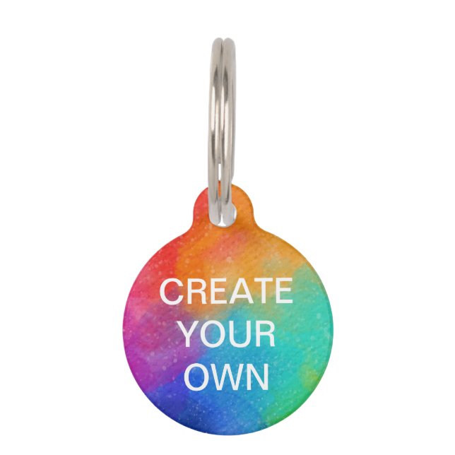 Médaillon Pour Animaux Créez votre propre étiquette d'identification de a (Devant)