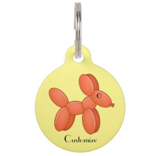 Médaillon Pour Animaux Cute Balloon Chien Thunder_Cove