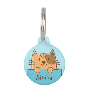 Médaillon Pour Animaux Cute chat