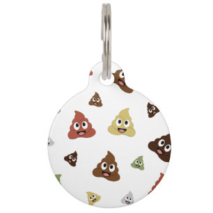 Médaillon Pour Animaux Cute Poop émoji drôles idées cadeaux