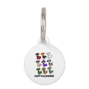Médaillon Pour Animaux Dachshund Joyeux Halloween Funny Dog Halloween