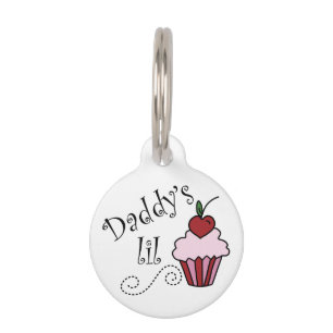 Médaillon Pour Animaux Daddys Lil Cupcake