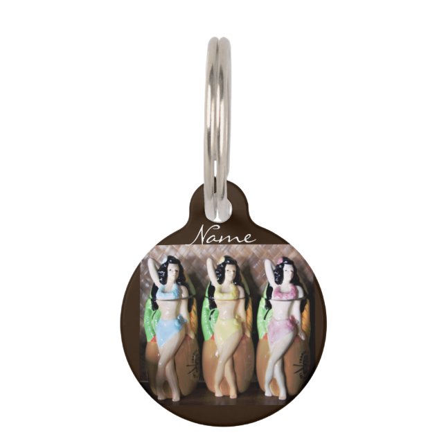 Médaillon Pour Animaux Danseurs Hawaiian Hula Thunder_Cove (Devant)