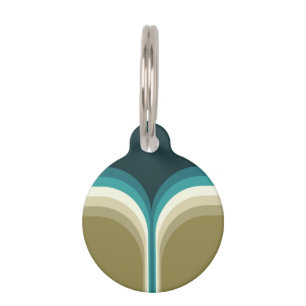 Médaillon Pour Animaux Décor à deux arches de style rétro