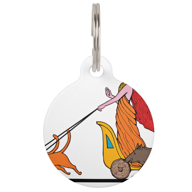 Médaillon Pour Animaux Déesse des norses de Freya (Devant)