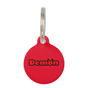 Médaillon Pour Animaux Demon