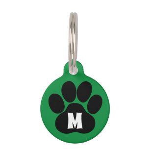 Médaillon Pour Animaux D'empreinte de patte d'animal familier d'étiquett