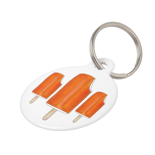 Médaillon Pour Animaux Dessert de crème glacée à la crème orange (Côté )