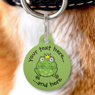 Médaillon Pour Animaux Dessin animé de grenouille