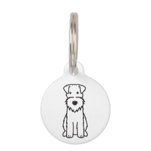 Médaillon Pour Animaux Dessin du chien de Terrier Fox Wire
