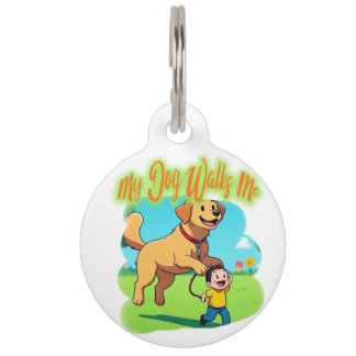 Médaillon Pour Animaux dessin humoristique beau design 