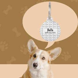 Médaillon Pour Animaux Dessin humoristique personnalisé Chien | Balise d'
