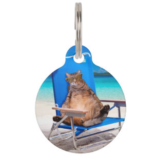 Médaillon Pour Animaux Détendez-vous sur la plage