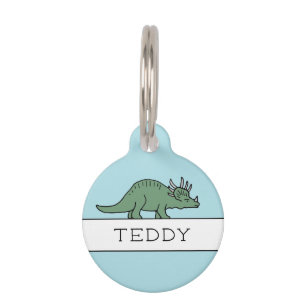 MÉDAILLON POUR ANIMAUX DINOSAUR