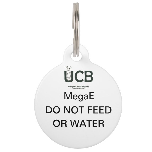 Médaillon Pour Animaux Dogtag d'UCB MegaE (Devant)