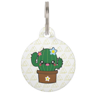 Médaillon Pour Animaux dogtagart de cactus de kawii