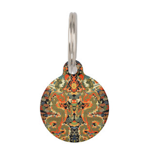 Médaillon Pour Animaux Dragon asiatique chinois Art coloré
