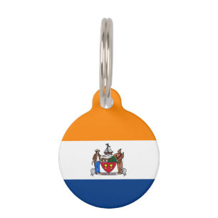 Médaillon Pour Animaux Drapeau d'Albany, New York