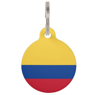 Médaillon Pour Animaux Drapeau de Colombie
