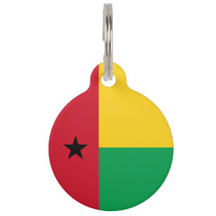 Médaillon Pour Animaux Drapeau de Guinée-Bissau