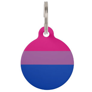 Médaillon Pour Animaux Drapeau de la fierté bisexuelle