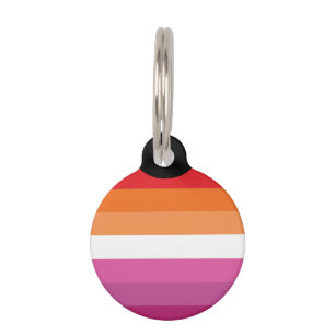 Médaillon Pour Animaux Drapeau de la fierté lesbienne
