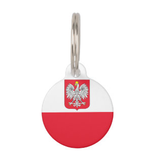 Médaillon Pour Animaux Drapeau de la Pologne