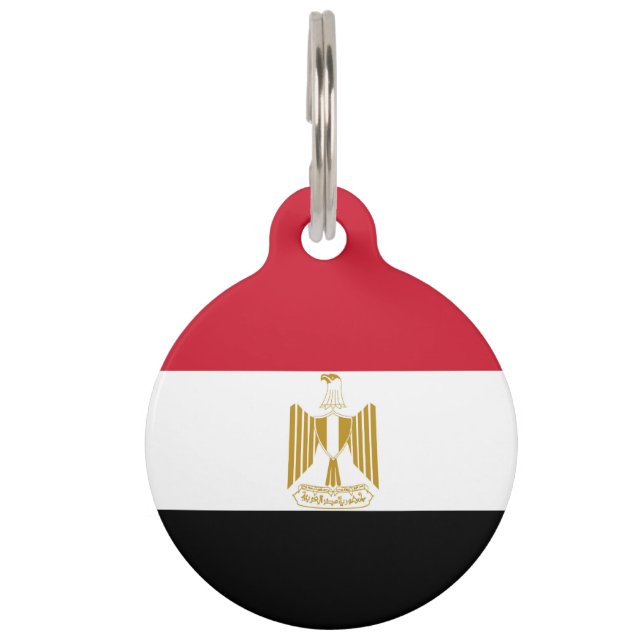 Médaillon Pour Animaux Drapeau de l'Égypte (Devant)