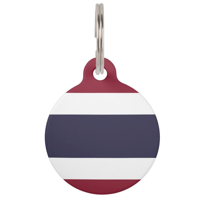 Médaillon Pour Animaux Drapeau de Thaïlande (Devant)