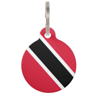 Médaillon Pour Animaux Drapeau de Trinité-et-Tobago