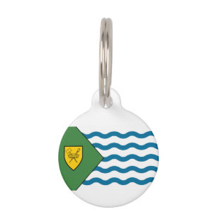 Médaillon Pour Animaux Drapeau de Vancouver (Colombie-Britannique) Numéro