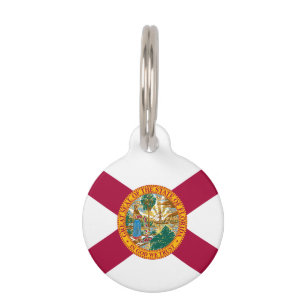 Médaillon Pour Animaux Drapeau d'état de la Floride