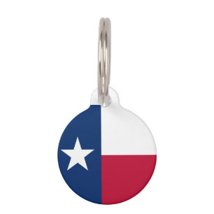 Médaillon Pour Animaux Drapeau d'état du Texas