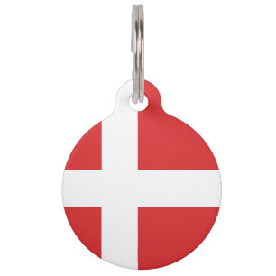 Médaillon Pour Animaux Drapeau du Danemark