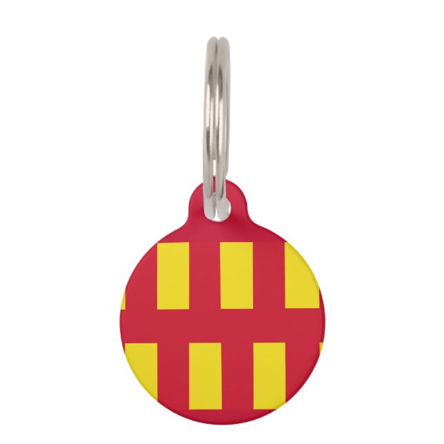 Médaillon Pour Animaux Drapeau du Northumberland (Dos)