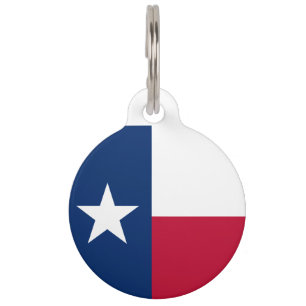 Médaillon Pour Animaux Drapeau du Texas