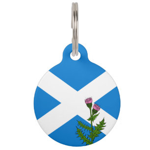 Médaillon Pour Animaux drapeau écossais-blason