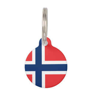 Médaillon Pour Animaux Drapeau norvégien