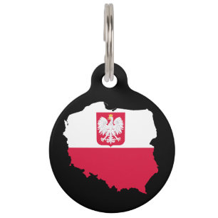 Médaillon Pour Animaux drapeau polonais-armoiries