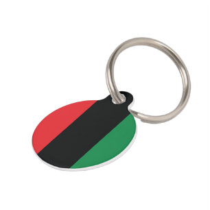 Médaillon Pour Animaux Drapeau rouge, noir et vert