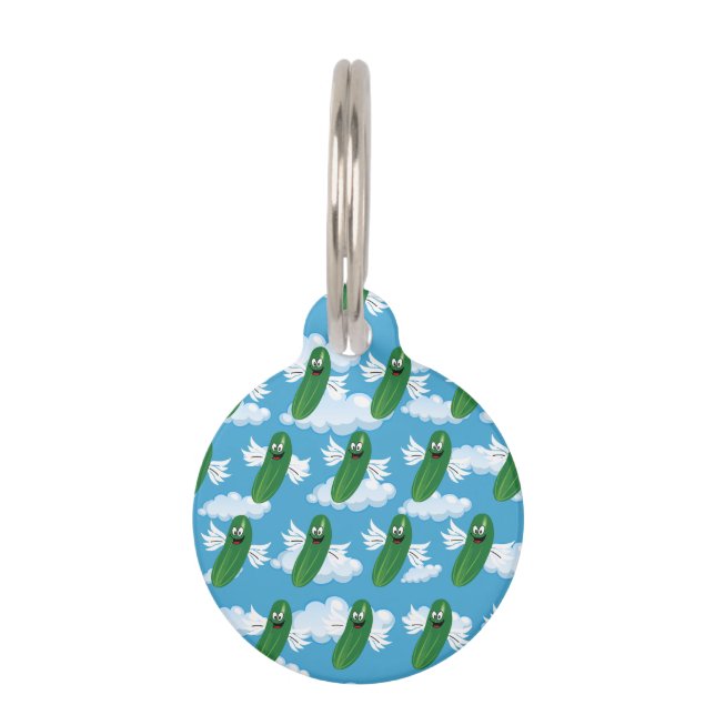 Médaillon Pour Animaux Drôle Concombre Pickles Alimentation Humour Imagin (Devant)