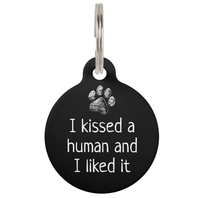 Médaillon Pour Animaux Drôle mignon chien animal de compagnie - Customisé (Devant)