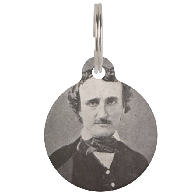 Médaillon Pour Animaux Edgar Allan Poe avec signature (Devant)