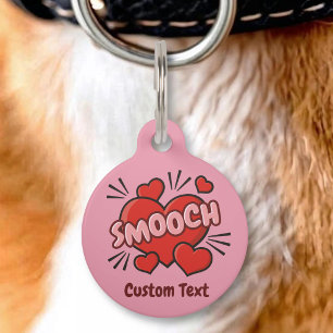 Médaillon Pour Animaux Effet sonore de baiser de bande dessinée