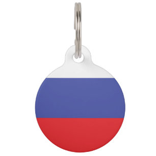 Médaillon Pour Animaux Emblème du drapeau russe
