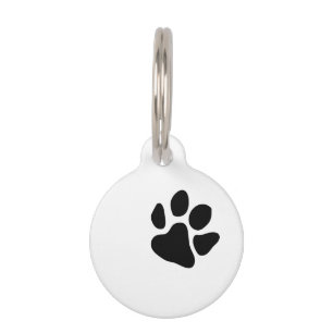 Médaillon Pour Animaux Empreinte de patte (couleurs personnalisées)