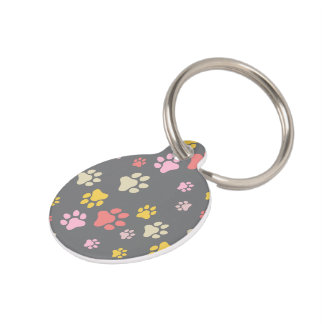 Médaillon Pour Animaux Empreintes de pattes - Kellen