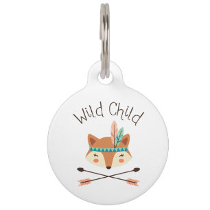 Médaillon Pour Animaux Enfant sauvage