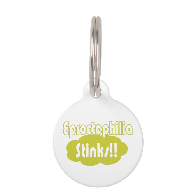 Médaillon Pour Animaux Eproctophilia pue ! ! (Devant)